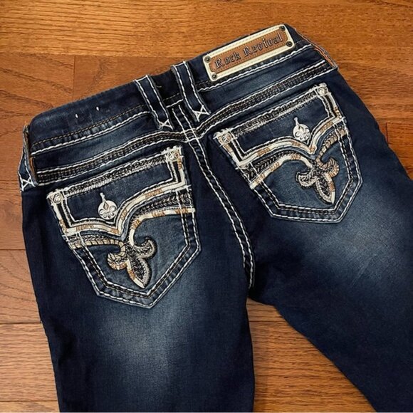 NWOT Rock Revival Yui Dark-wash Skinny Jeans 26 - Picture 1 of 6